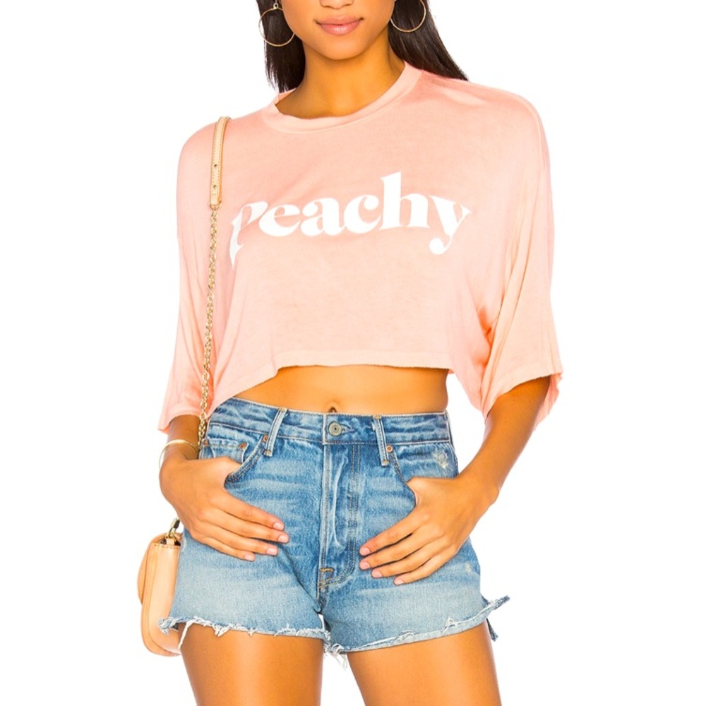 Daydream Nation Peachy Crop Top Women Color Coral Size S